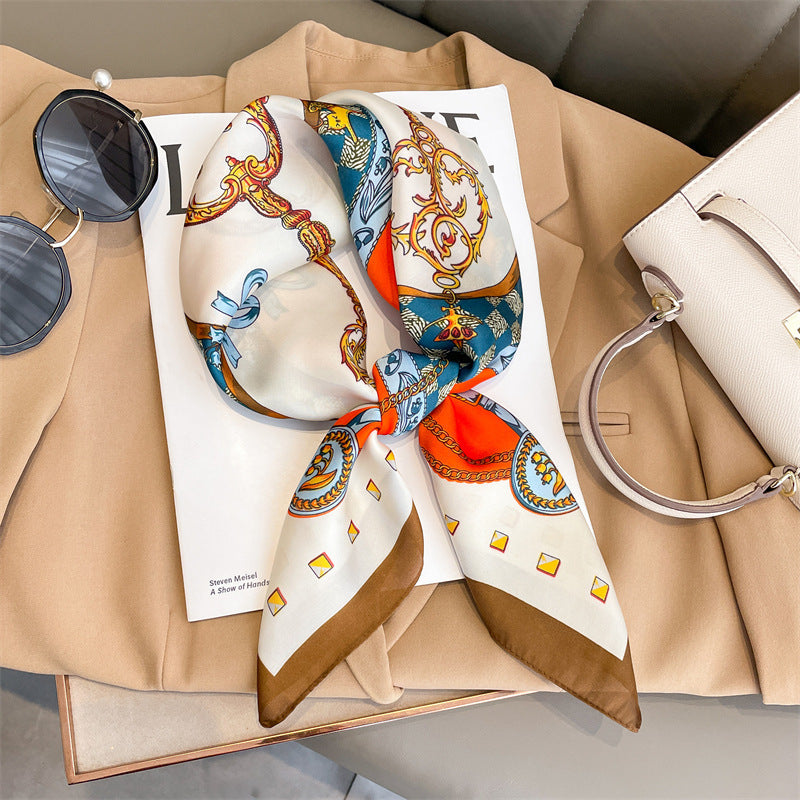 Korean Style Stylish Beach Arm Bag Silk Scarf