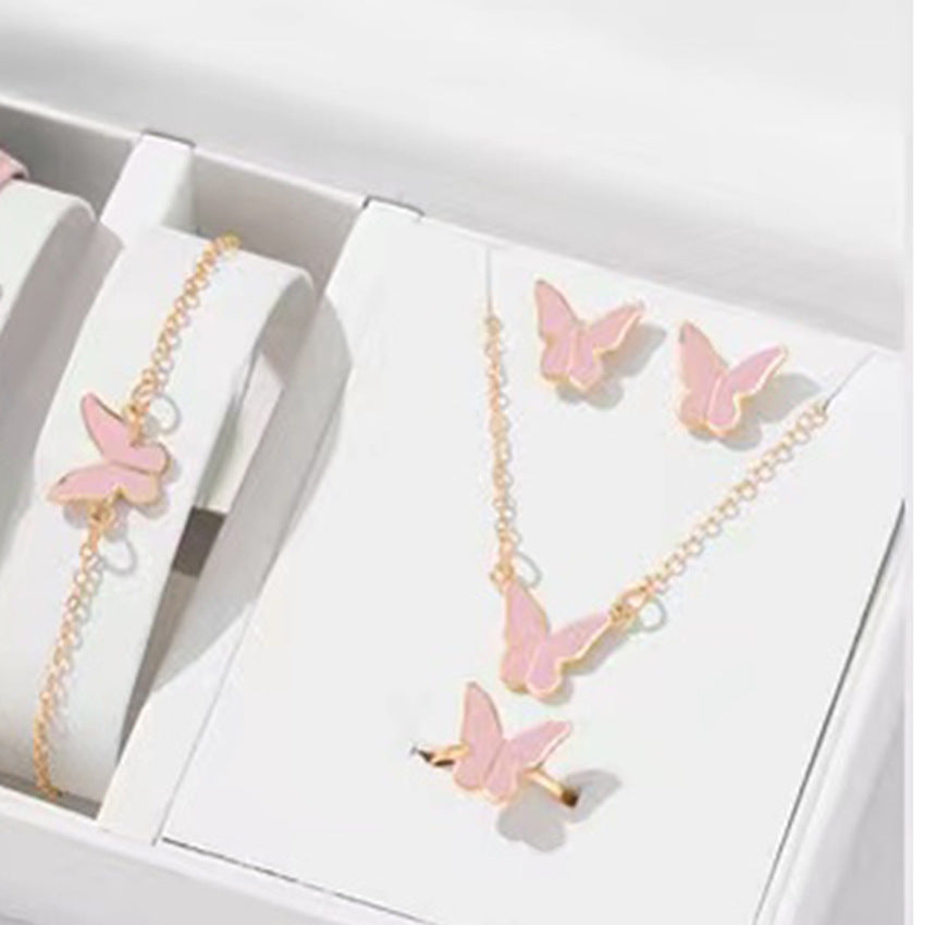 Butterfly Pendants Necklace set