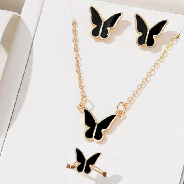 Butterfly Pendants Necklace set