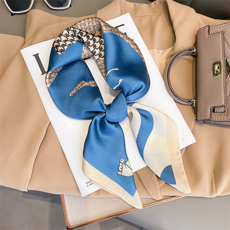 Korean Style Stylish Beach Arm Bag Silk Scarf