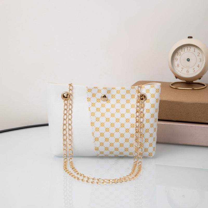 Dotted Prints Chain Shoulder Messenger Bag - Norteast.style