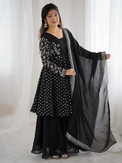 jhumkas Sharara Palazzo Set