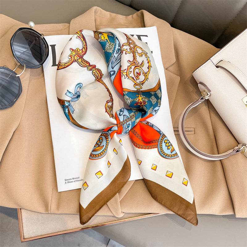 Korean Style Stylish Beach Arm Bag Silk Scarf