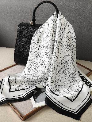 Korean Style Stylish Beach Arm Bag Silk Scarf