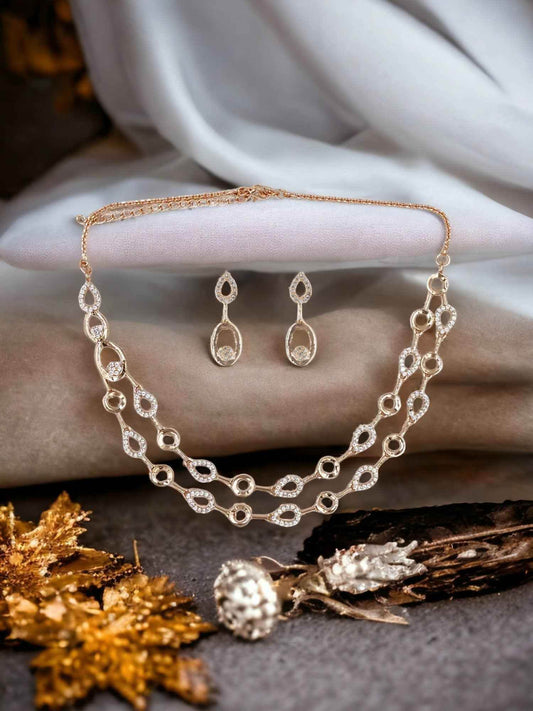 Nort CZ Necklace & Earring Set - My Store