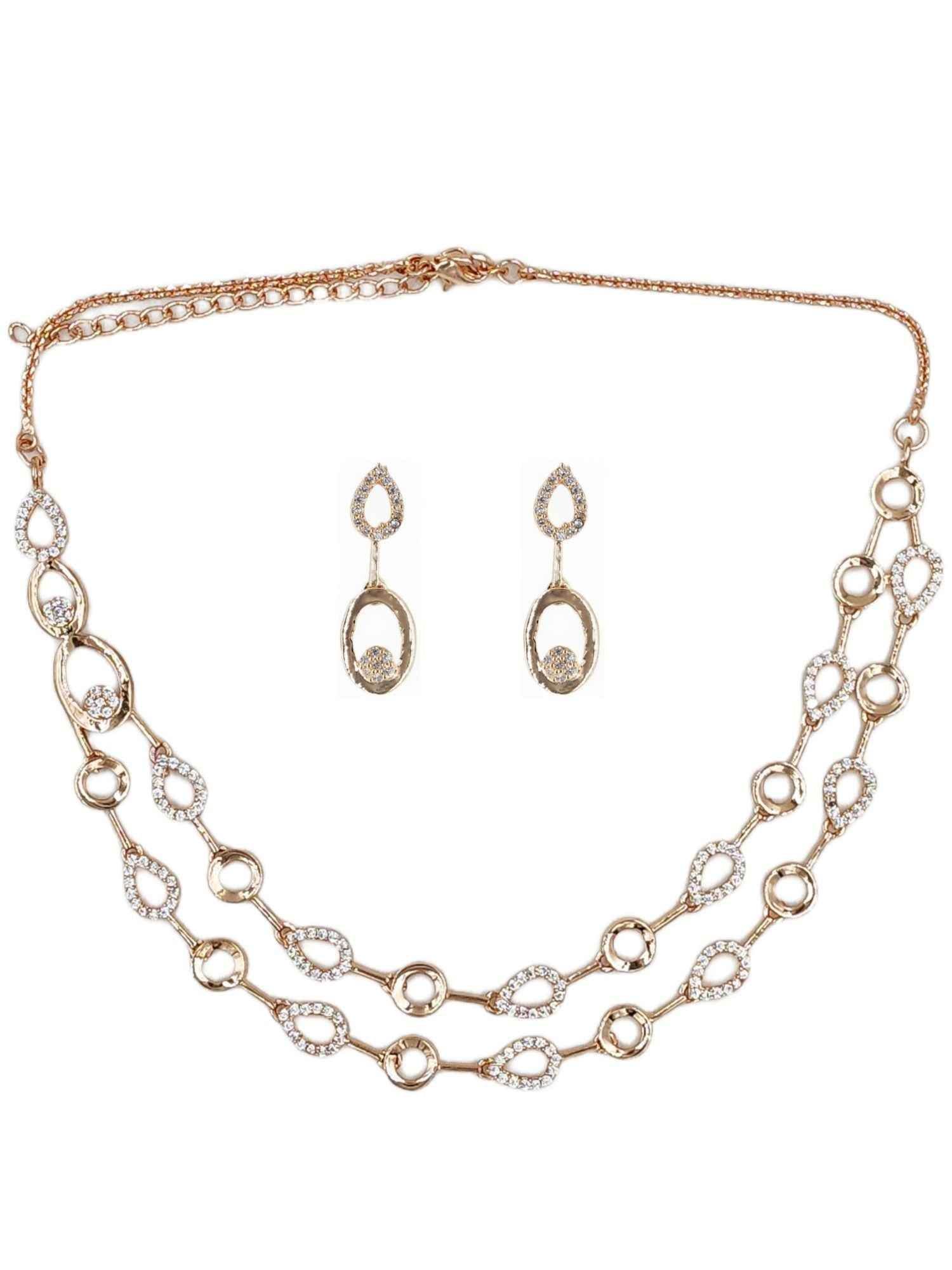 Nort CZ Necklace & Earring Set - Norteast.style