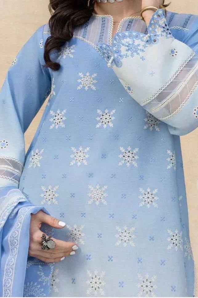 Eshna Chikankari - saffron - silk - foj6c