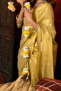 Kashvi Saree - saffron - silk - foj6c