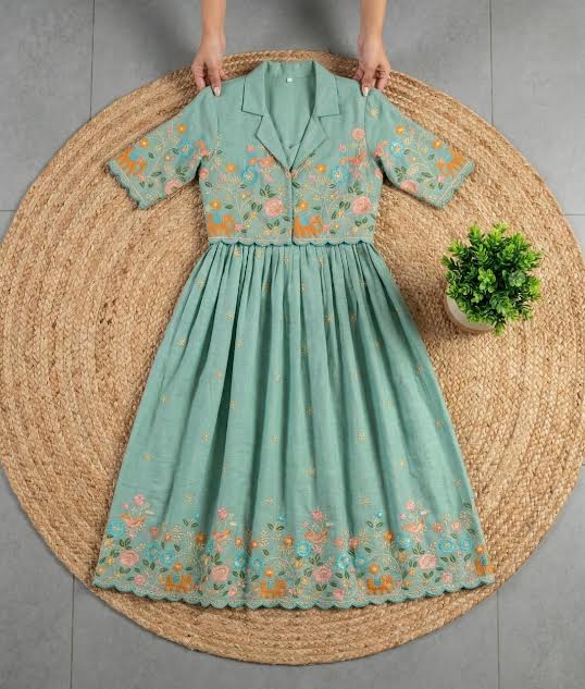 Rhiya Gown set - saffron - silk - foj6c