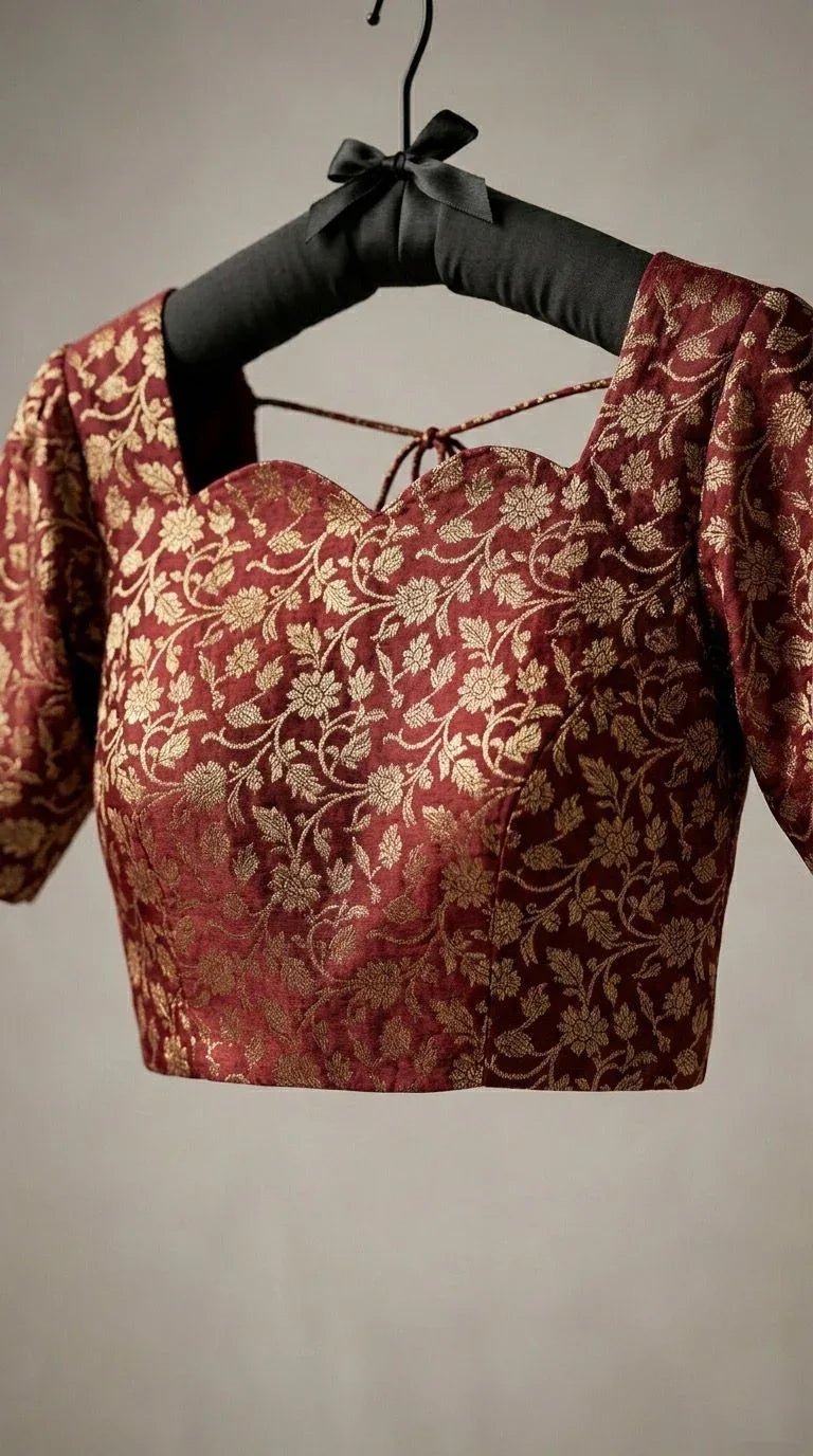 Tavi Saree - saffron - silk - foj6c