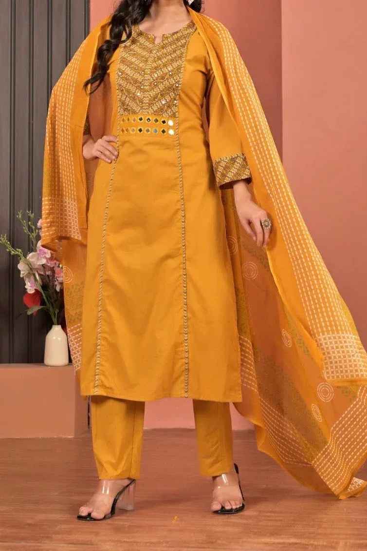 Xyra Kurti - saffron - silk - foj6c