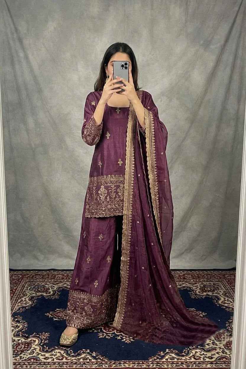 Zuhi Georgette - saffron - silk - foj6c